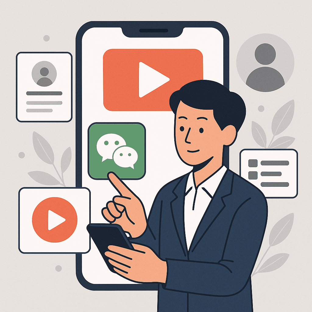 wechat　開設　運用